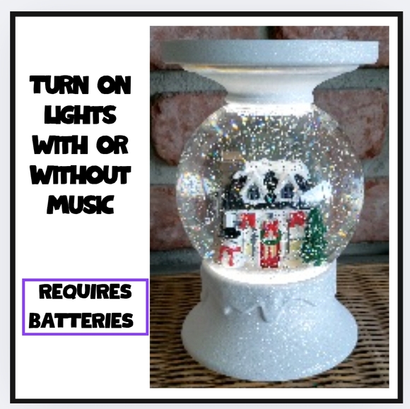 NEW / BBW / SNOW GLOBE CANDLE HOLDER